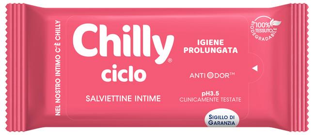 Chilly Salviette Ciclo Igiene Prolungata Anti-Odor 12 Pezzi