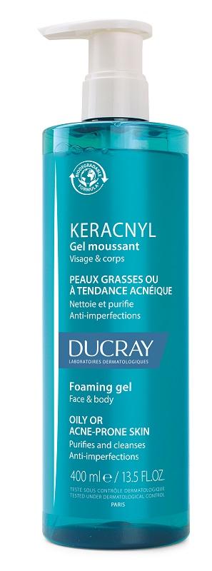 Ducray Keracnyl Gel Detergente per Pelle Grassa a Tendenza Acneica 400 ml