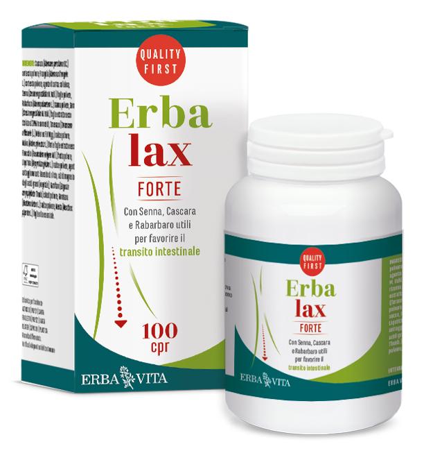 Erba Vita Erbalax Forte Integratore per il Transito Intestinale 100 compresse