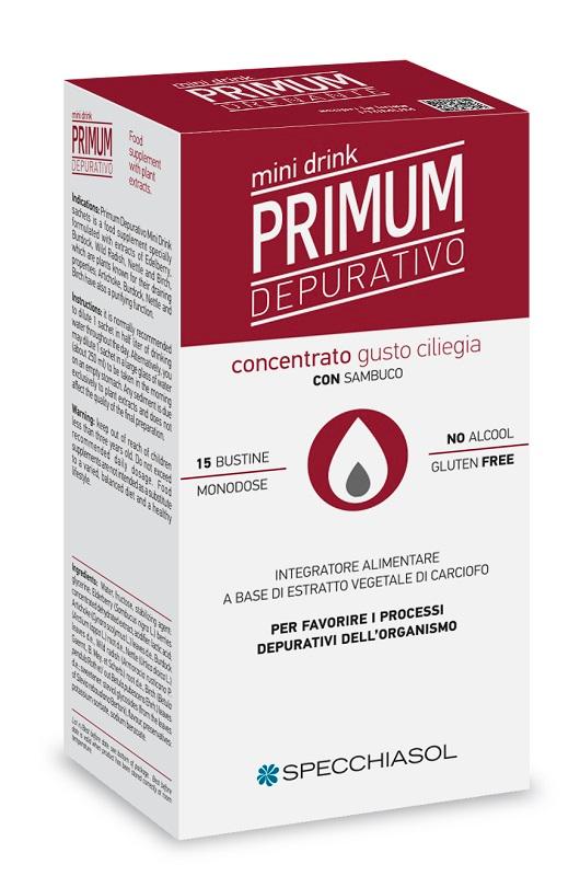 Specchiasol Primum Integratore Depurativo Ciliegia e Sambuco 15 bustine