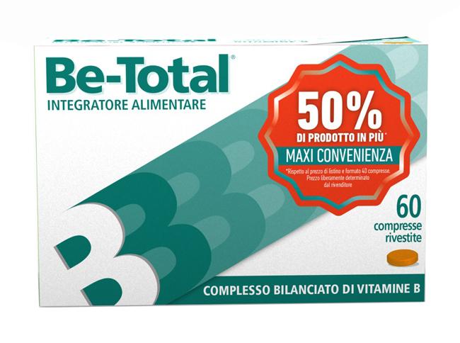 Be-Total Complesso Bilanciato di Vitamine B Integratore Alimentare 60 compresse