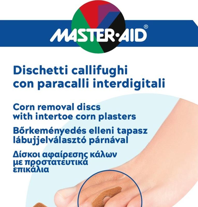 Master Aid Dischetti Callifughi 6 Pezzi + Paracalli Interdigitali 6 Pezzi
