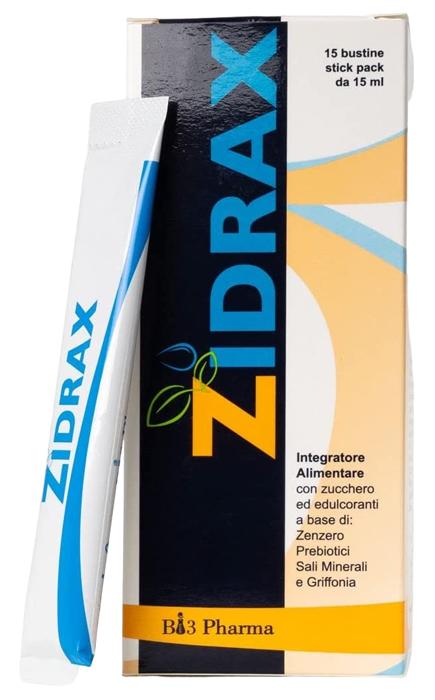 Zidrax Integratore Alimentare 15 Bustine Stick Pack