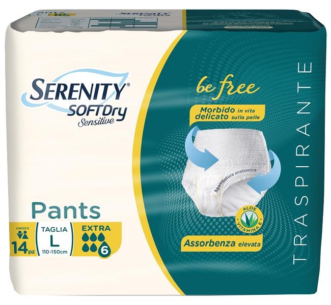 Serenity Pants SoftDry Sensitive Taglia L 14 Mutandine Assorbenti