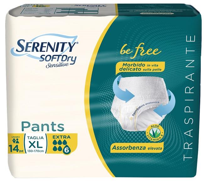 Serenity Soft Dry Sensitive Pants Extra Taglia XL 14 Pezzi