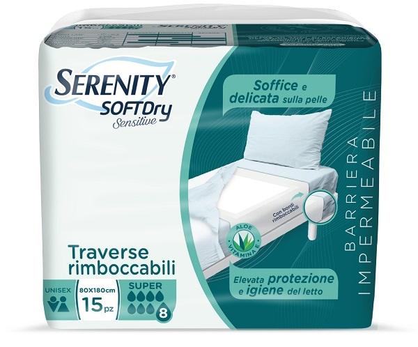 Serenity Soft Dry Sensitive Traversa Assorbente Super 80x180 15 Pezzi