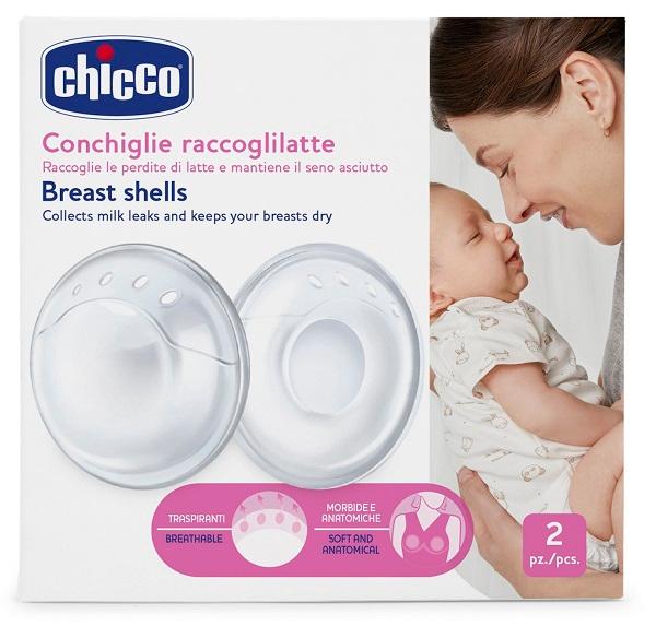 Chicco Conchiglie Raccogli Latte 2 Pezzi