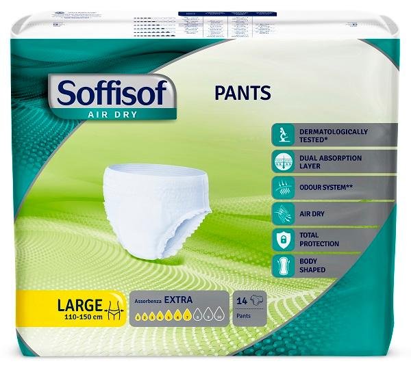 Soffisof Air Dry Pannolini Pants Extra Large Confezione da 14 Pezzi