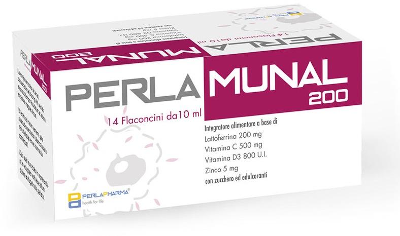 Integratore Perlamunal 200mg in Fiale Sistema Immunitario 14 Pezzi