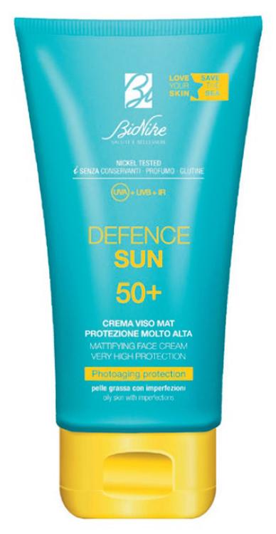 Bionike Defence Sun SPF50+ Crema Mat Protezione Molto Alta per Pelle Grassa 50ml