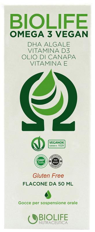 BioLife Omega 3 Vegan Integratore Vegetale 50ml