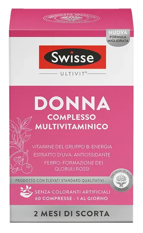 Swisse Donna Complesso Multivitaminico Integratore Alimentare 60 Compresse