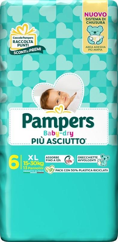 Pampers Mutandine Downcount XL per Comfort e Assorbenza Ottimale 13 Pezzi