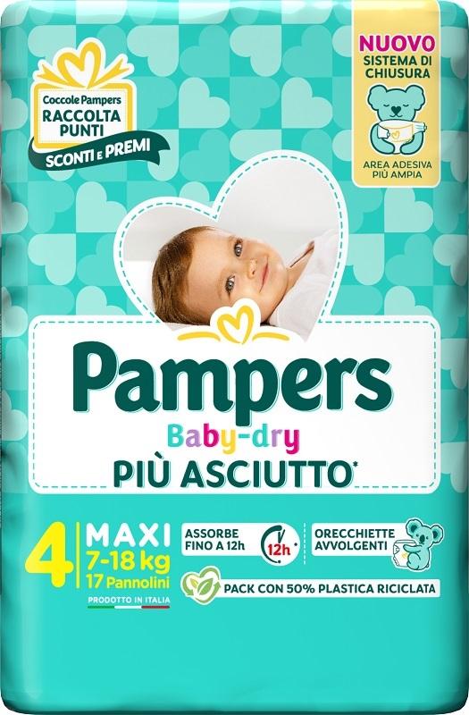 Pampers Mutandine Downcount Maxi per Comfort e Assorbenza Notturna 17 Pezzi