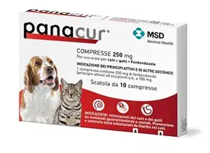 Panacur 10 Compresse 250 mg per Uso Veterinario