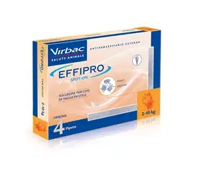Effipro Spot-On Antiparassitario Cani Taglia Piccola 2-10 Kg 67 mg 4 Pipette
