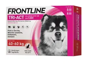 Frontline Tri-Act Soluzione Spot-On Cani 40-60 kg 6 Pipette Monodose