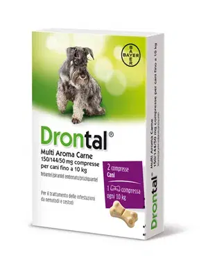 Drontal-Multi Ar Carne per Trattamento Antiparassitario in Compresse 2 Pezzi