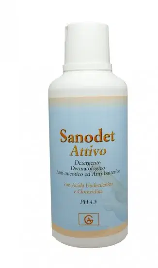 Sanodet Attivo Shampoo Doccia Detergente Viso Corpo e Capelli 500 ml