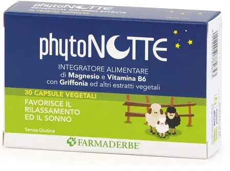 Farmaderbe Phyto Notte Integratore Magnesio E Vitamine 30 Capsule