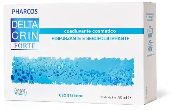 Pharcos Deltacrin Forte Integratore Rinforzante Capelli 10 Fialoidi 8 ml