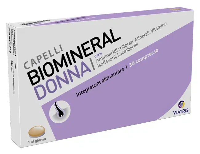 Biomineral Donna Integratore per Capelli 30 Compresse