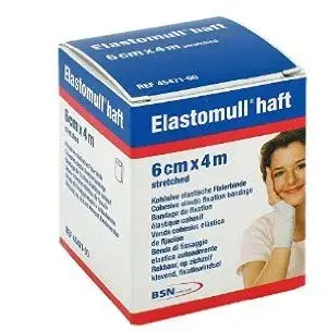 Elastomull Haft Benda Elastica Autoadesiva Compressione Forte 6x400 Cm