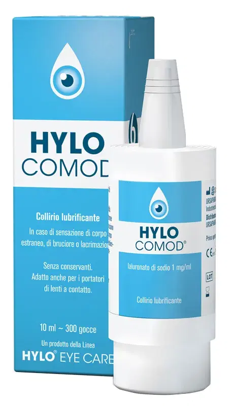 Ursapharm Hylo-comod Gocce Oculari Ialuronato Di Sodio 0,1%  Flaconcino 10 Ml