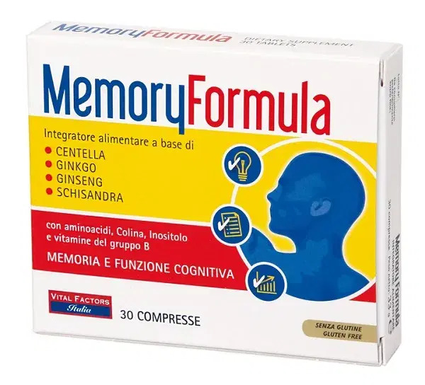 Memory Formula Integratore per la Concentrazione e la Memoria 30 compresse