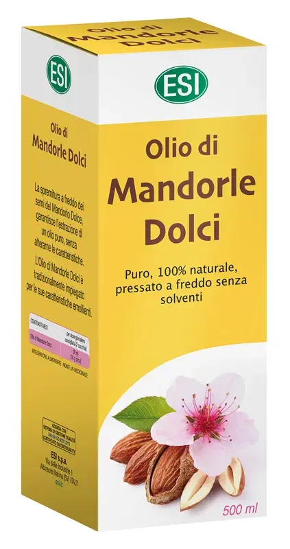 Esi Olio di Mandorle Dolci Integratore Alimentare Emolliente e Idratante 500 ml