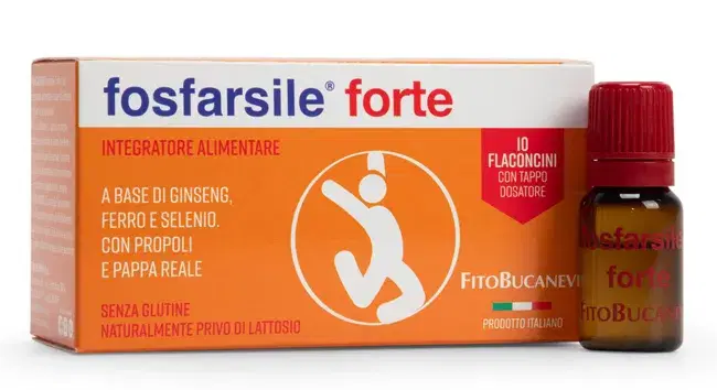 Fosfarsile Forte Con Ginseng Integratore 49,3g 10 Fiale