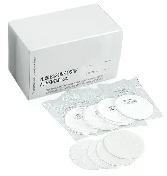 Ostie da 6 cm 50 Pezzi per Uso Alimentare