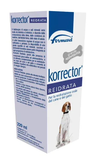 Formevet Korrector Reidrata Integratore Reidratante Cani E Gatti 220 ml