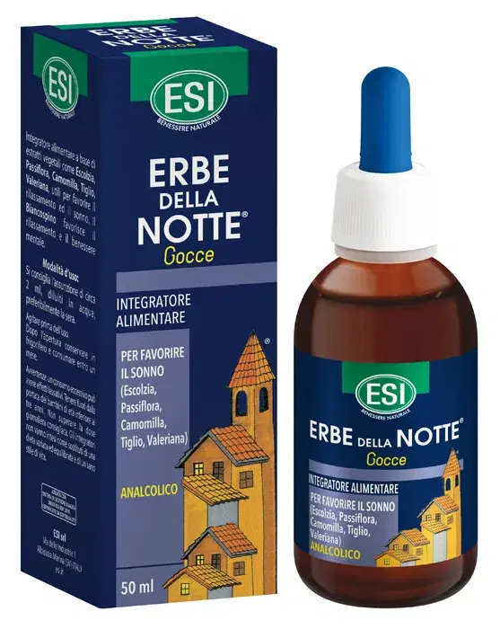 Esi Erbe della Notte Integratore in Gocce per Favorire il Sonno 50 ml
