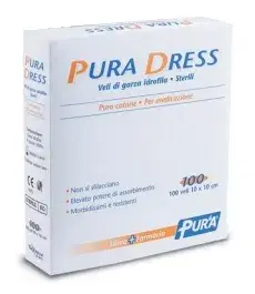 Pura Dress Garza Idrofila 10x10cm 100 Pezzi