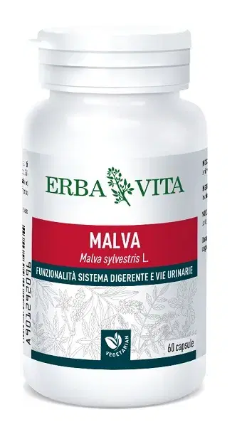 Erba Vita Malva Integratore per il Benessere dell'Intestino 60 Capsule