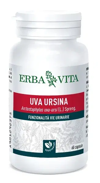 Erba Vita Uva Ursina Integratore per le Vie Urinarie 60 Capsule