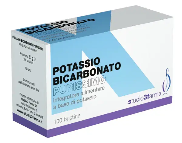 Studio 3 Farma Potassio Bicarbonato Integratore 100 Bustine