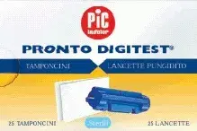 Pic Digitest Controllo Glicemico Lancette Pungidito 25 Pezzi + 25 Tamponcini