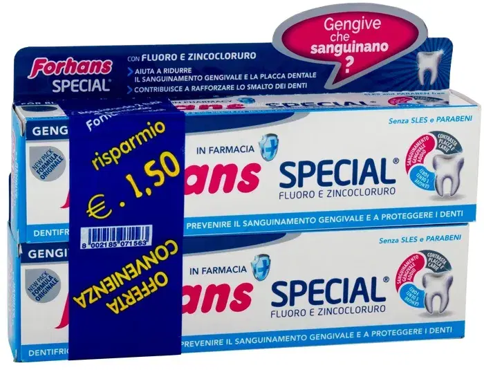 Forhans Special Dentificio Astringente 2 Tubi da 75 ml