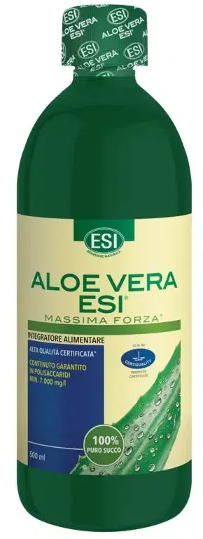 Esi Aloe Vera Succo Massima Forza Integratore Alimentare Purificatore 500 ml