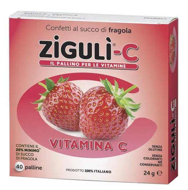 Zigulì-C Fragola con Vitamina C 40 Palline
