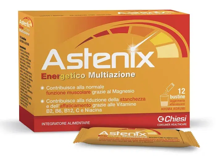 Astenix Integratore per Funzione Muscolare Stanchezza e Affaticamento 12 bustine
