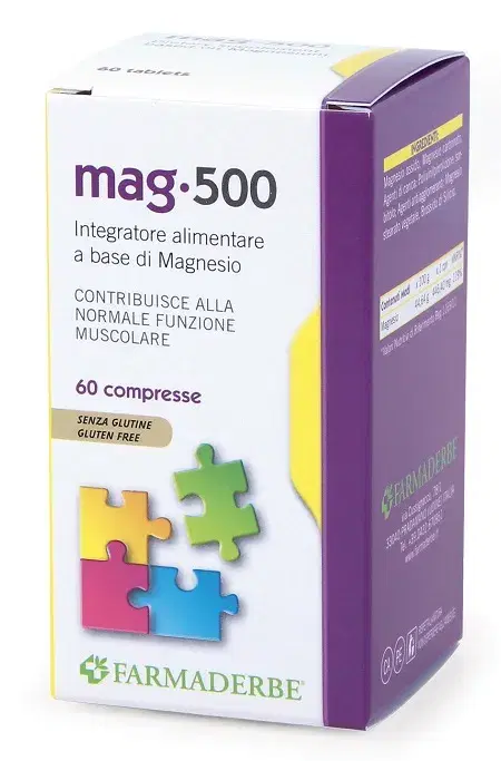 Farmaderbe Mag 500 Integratore Magnesio 60 Compresse