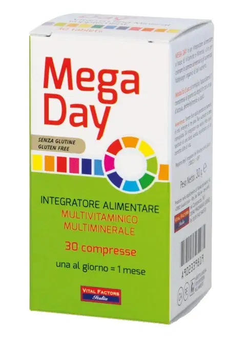 Mega Day Integratore Multivitaminico E Minerale Per Energia 30 Compresse