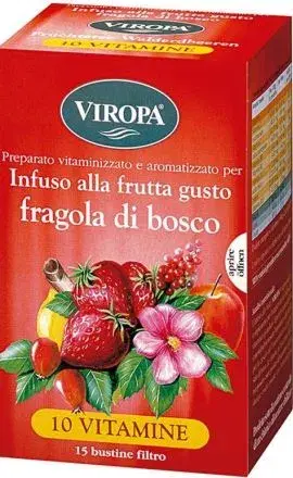 Viropa 10 Vitamine Gusto Fragola con 15 Bustine