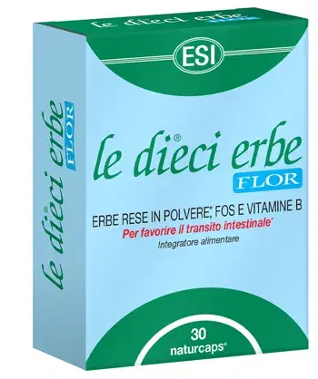 Esi Le Dieci Erbe Flor Integratore Alimentare per l'Intestino 30 Capsule