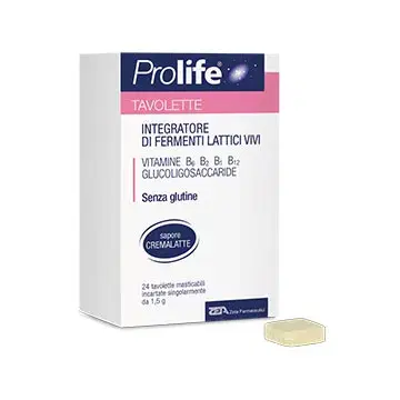 Prolife Integratore Di Fermenti Lattici Vivi 24 Tavolette Masticabili
