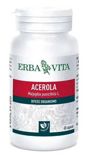 Erba Vita Acerola Integratore per il Sistema Immunitario 60 Capsule