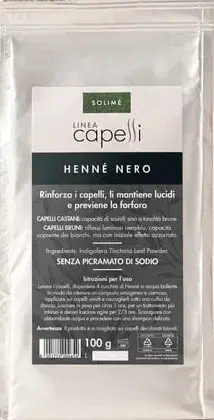 Henne Nero Polvere Colorante Naturale Per Capelli 100g